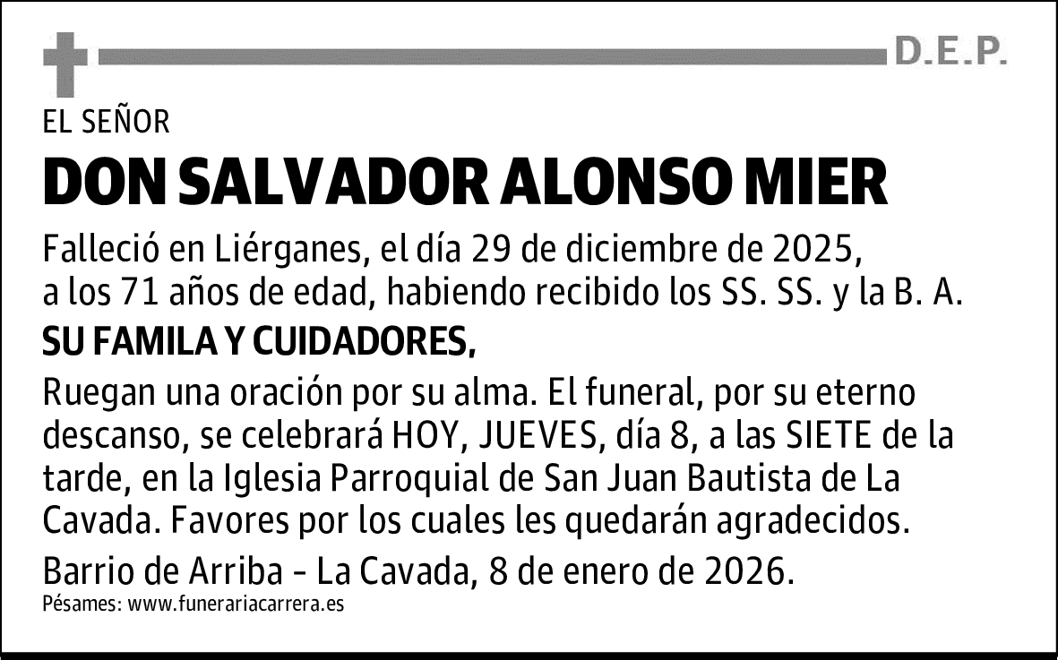 DON SALVADOR ALONSO MIER