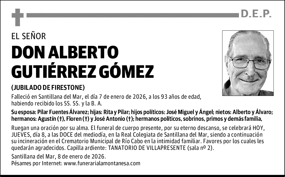 DON ALBERTO GUTIÉRREZ GÓMEZ
