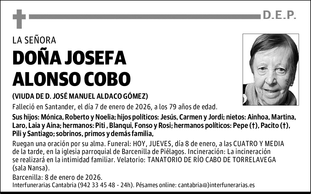 DOÑA JOSEFA ALONSO COBO