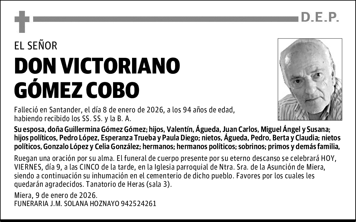 DON VICTORIANO GÓMEZ COBO