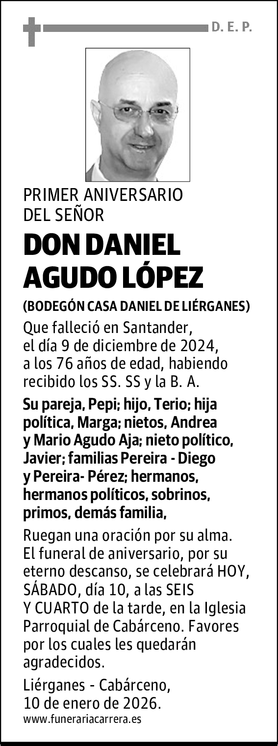 DON DANIEL AGUDO LÓPEZ