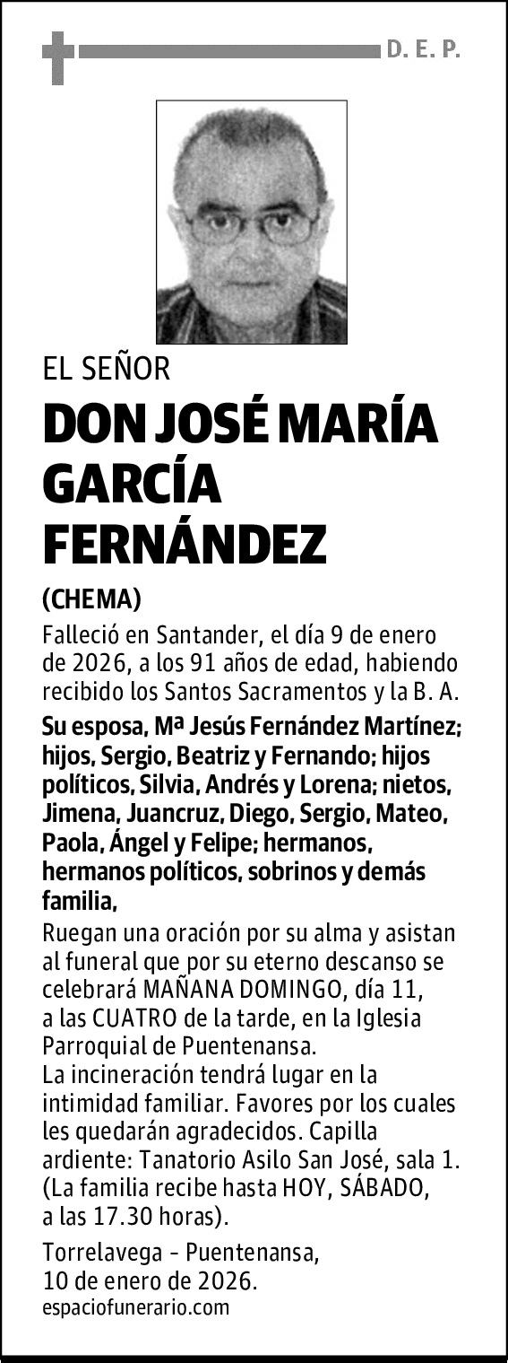 DON JOSÉ MARÍA GARCÍA FERNÁNDEZ