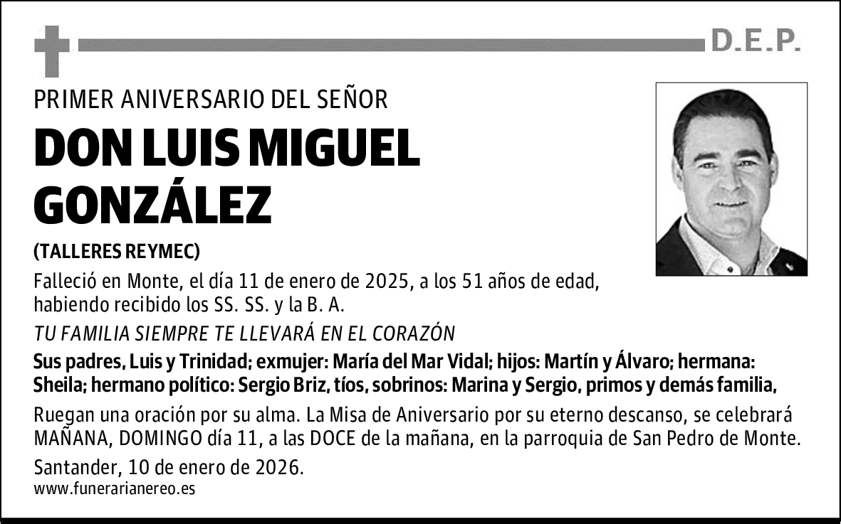 DON LUIS MIGUEL GONZÁLEZ