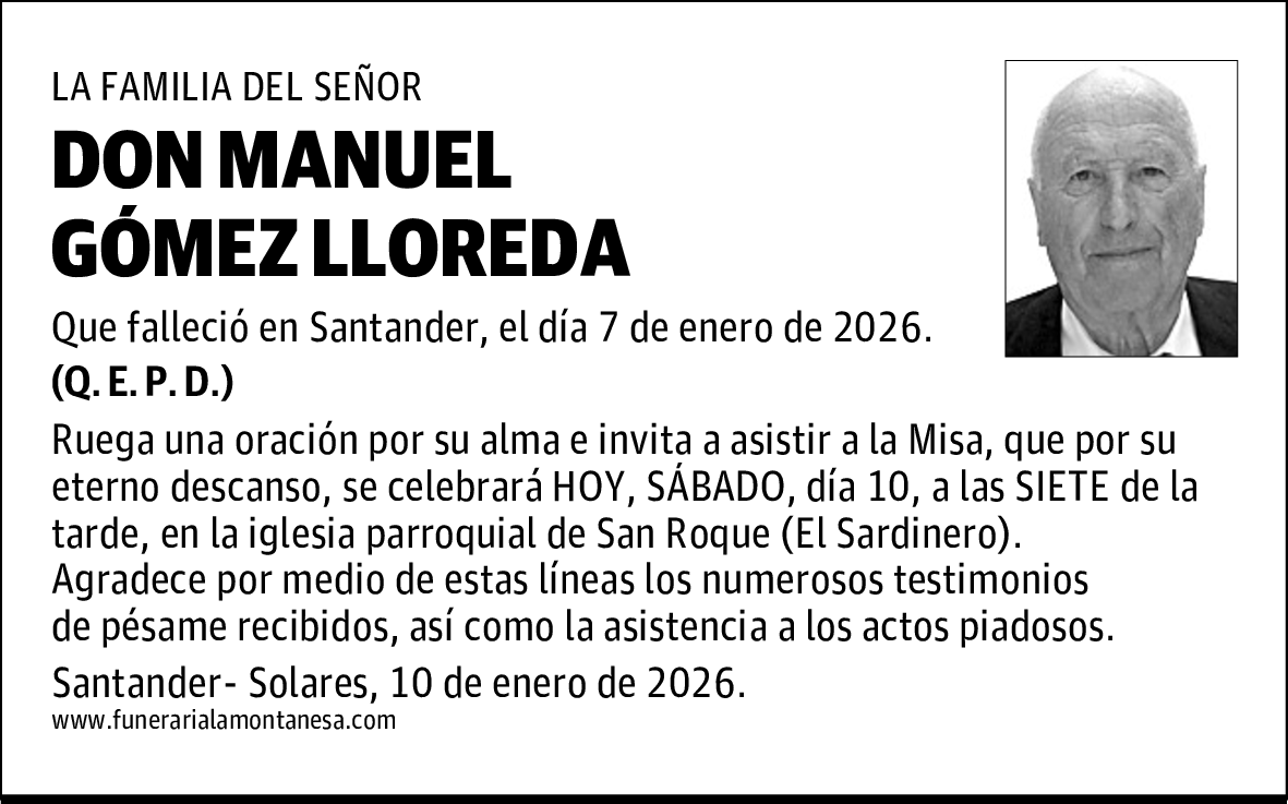 DON MANUEL GÓMEZ LLOREDA