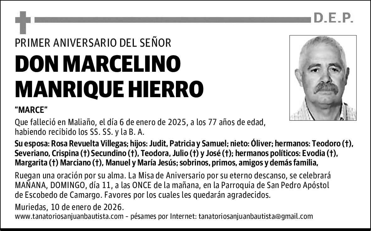 DON MARCELINO MANRIQUE HIERRO