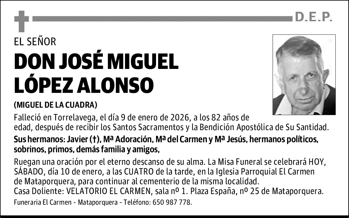 DON JOSÉ MIGUEL LÓPEZ ALONSO