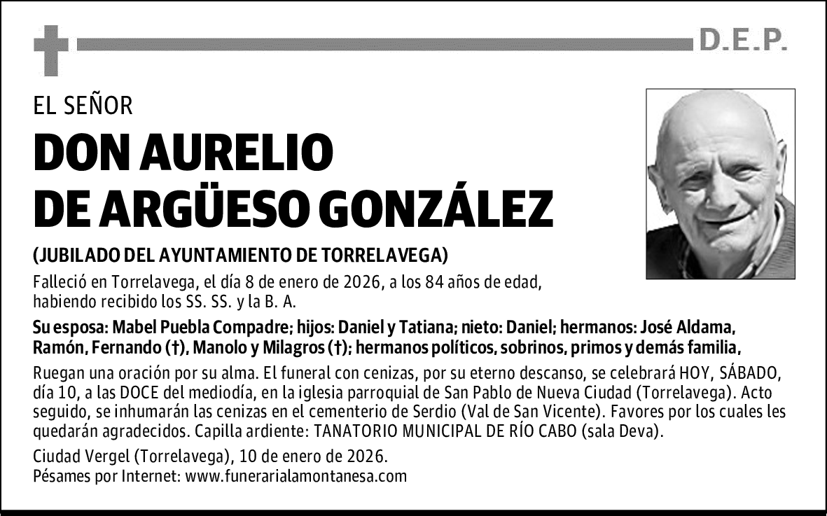 DON AURELIO DE ARGÜESO GONZÁLEZ