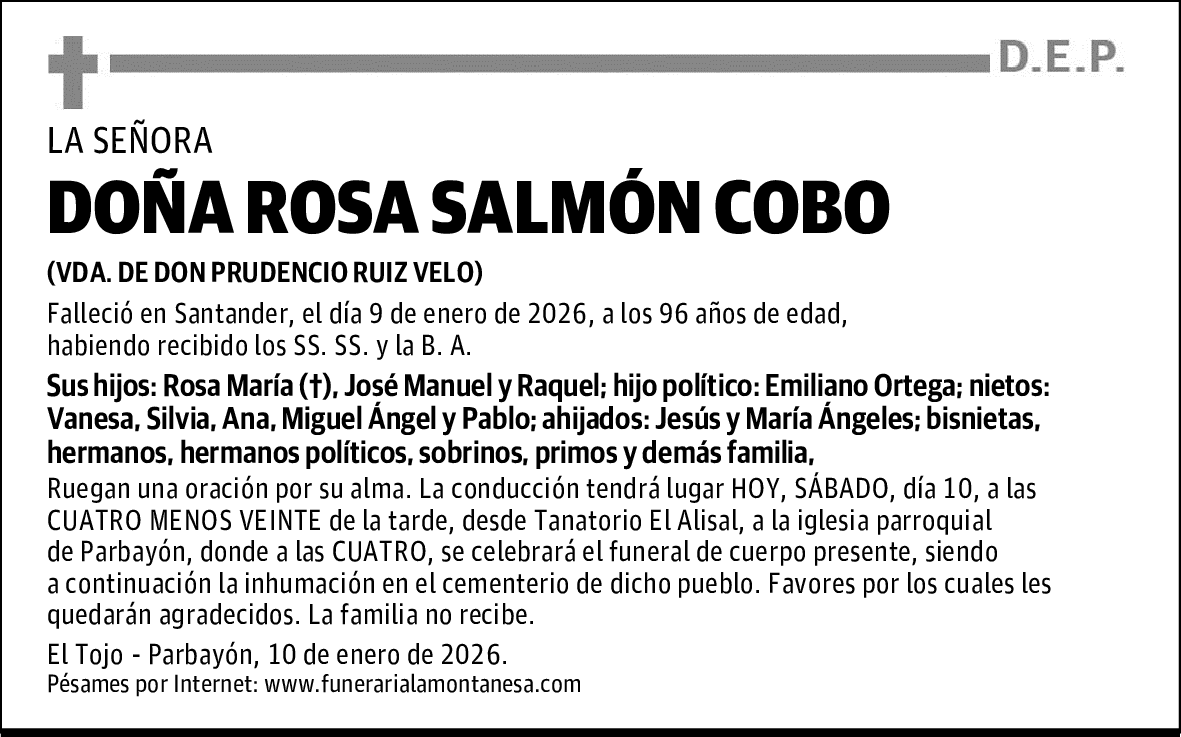 DOÑA ROSA SALMÓN COBO