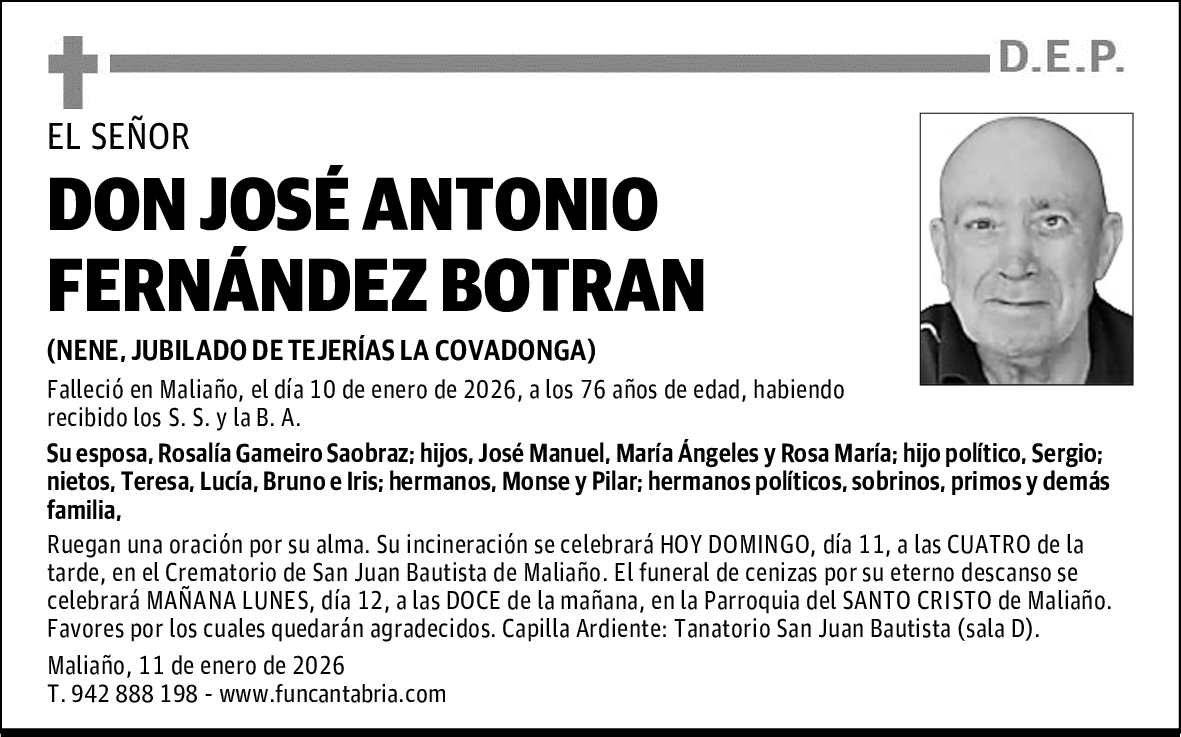 DON JOSÉ ANTONIO FERNÁNDEZ BOTRAN