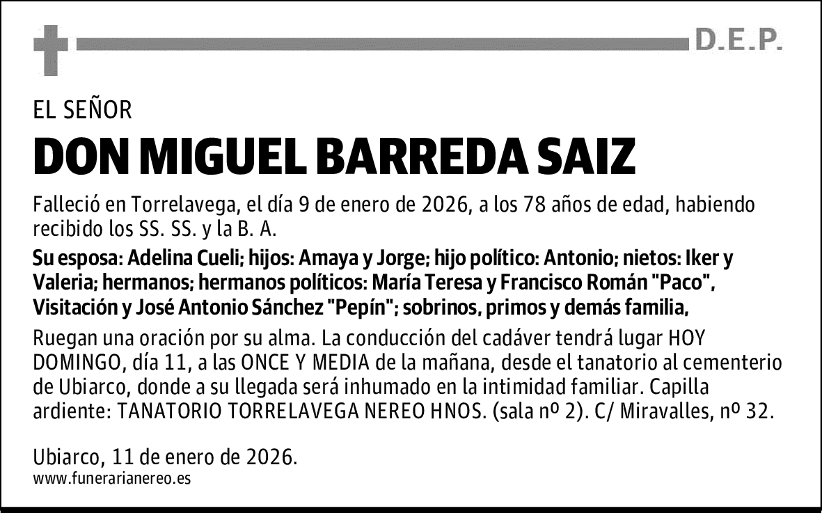 DON MIGUEL BARREDA SAIZ