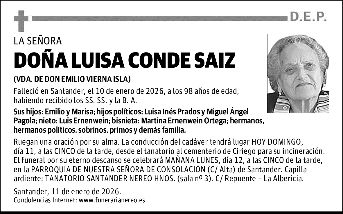DOÑA LUISA CONDE SAIZ