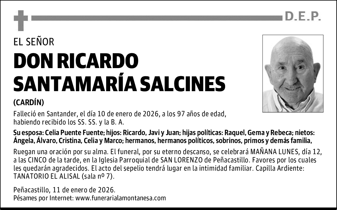 DON RICARDO SANTAMARÍA SALCINES