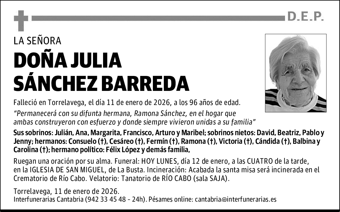 DOÑA JULIA SÁNCHEZ BARREDA
