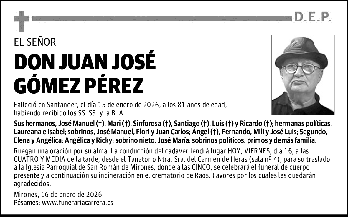 DON JUAN JOSÉ GÓMEZ PÉREZ