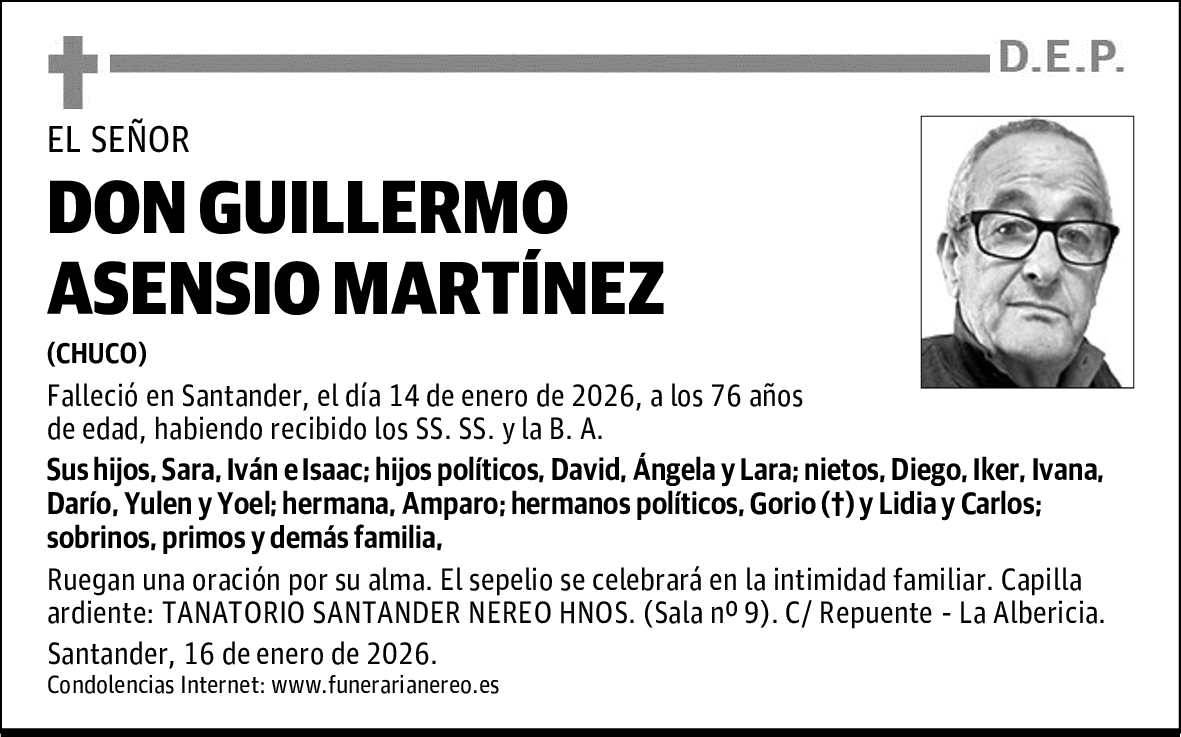 DON GUILLERMO ASENSIO MARTÍNEZ