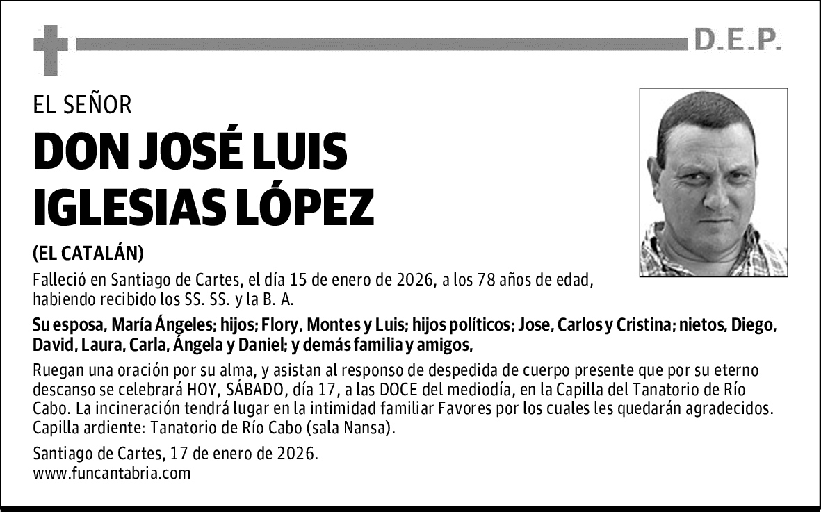 DON JOSÉ LUIS IGLESIAS LÓPEZ