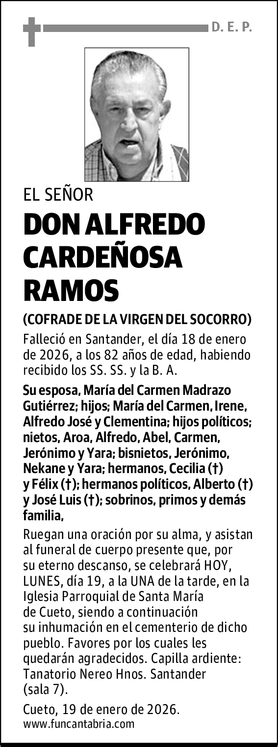 DON ALFREDO CARDEÑOSA RAMOS