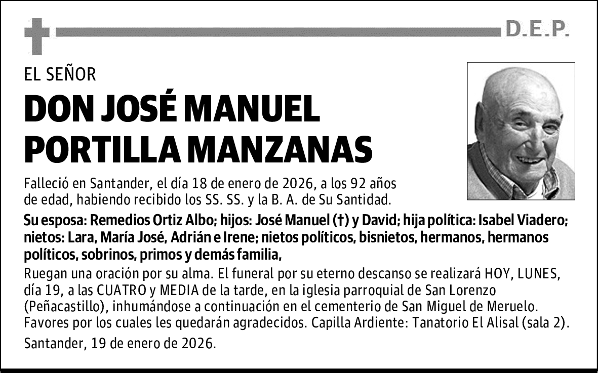 DON JOSÉ MANUEL PORTILLA MANZANAS