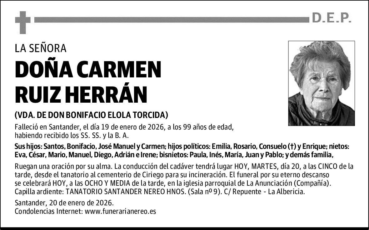 DOÑA CARMEN RUIZ HERRÁN
