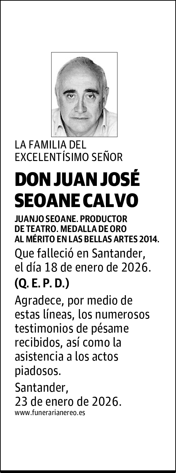 DON JUAN JOSÉ SEOANE CALVO