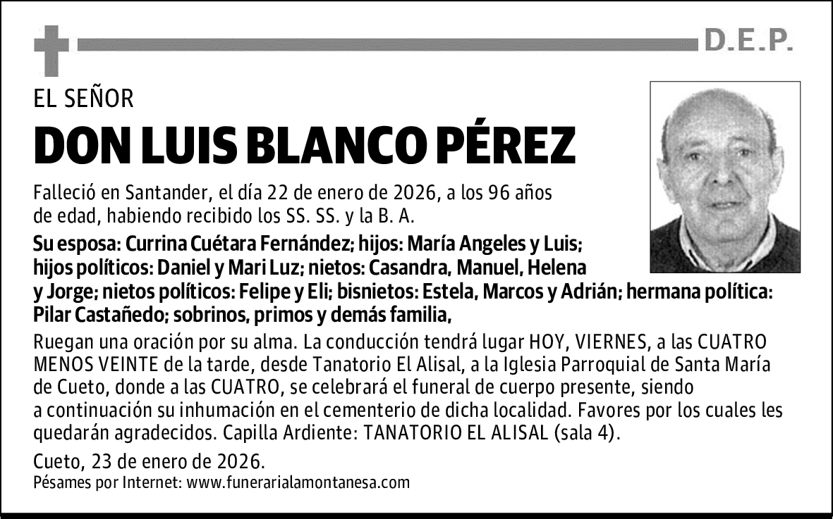 DON LUIS BLANCO PÉREZ