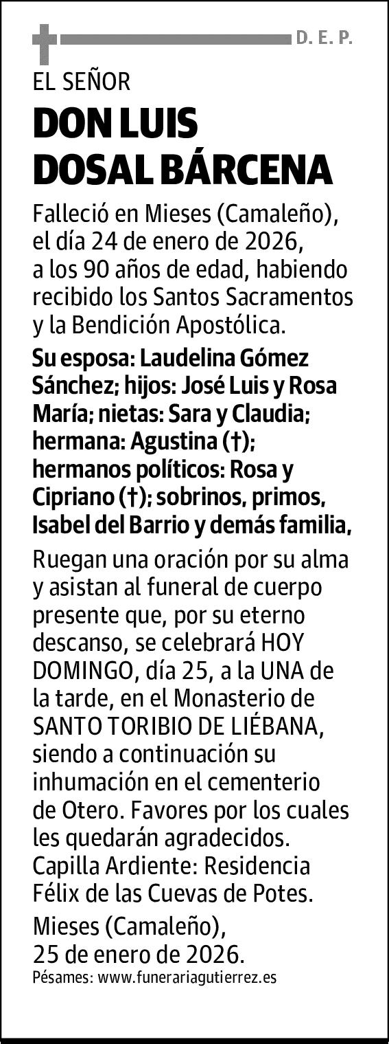 DON LUIS DOSAL BÁRCENA