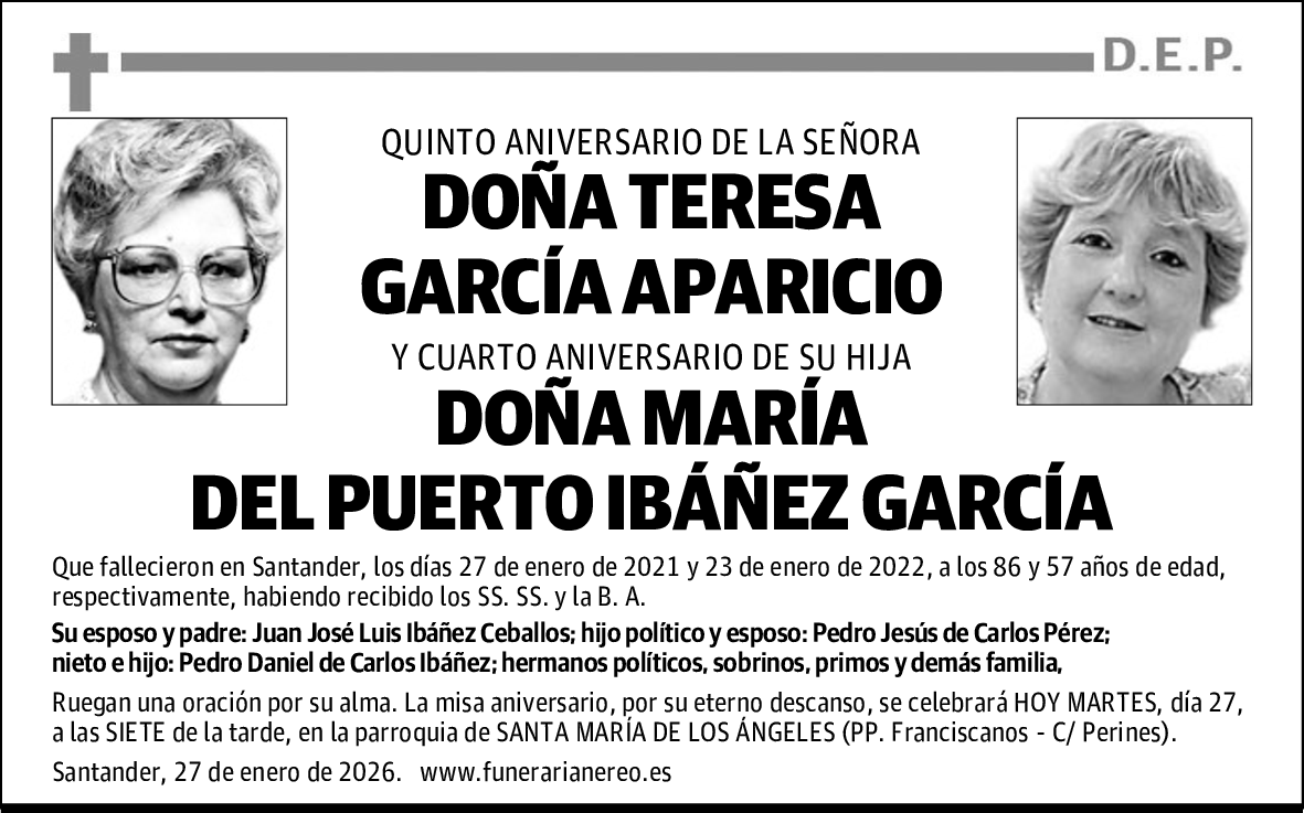 DOÑA TERESA GARCÍA APARICIO