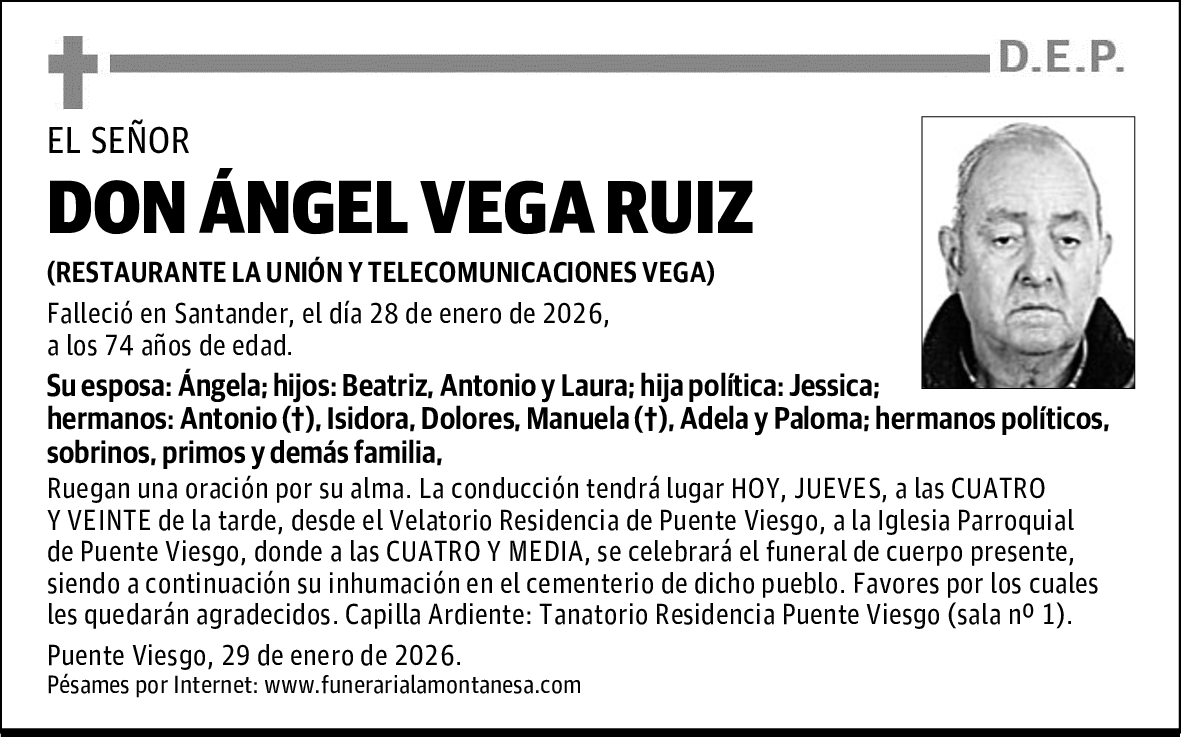 DON ÁNGEL VEGA RUIZ