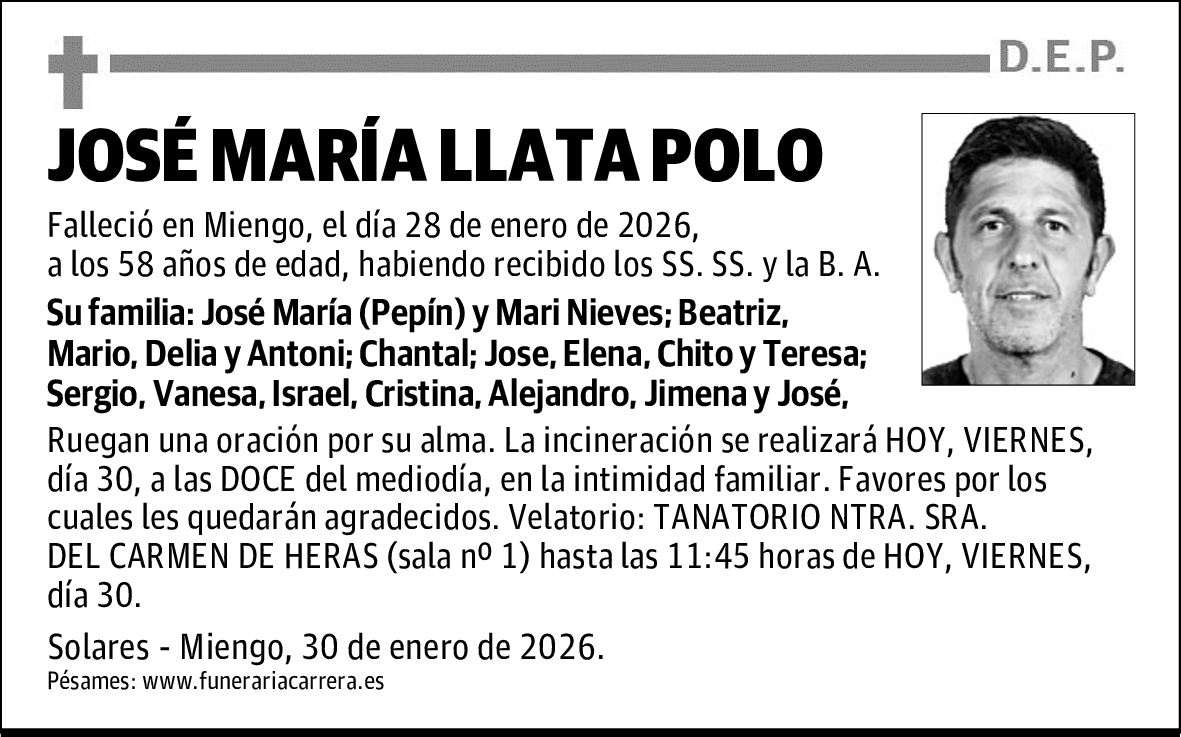 JOSÉ MARÍA LLATA POLO