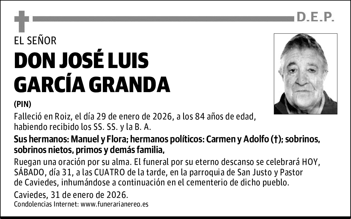 DON JOSÉ LUIS GARCÍA GRANDA