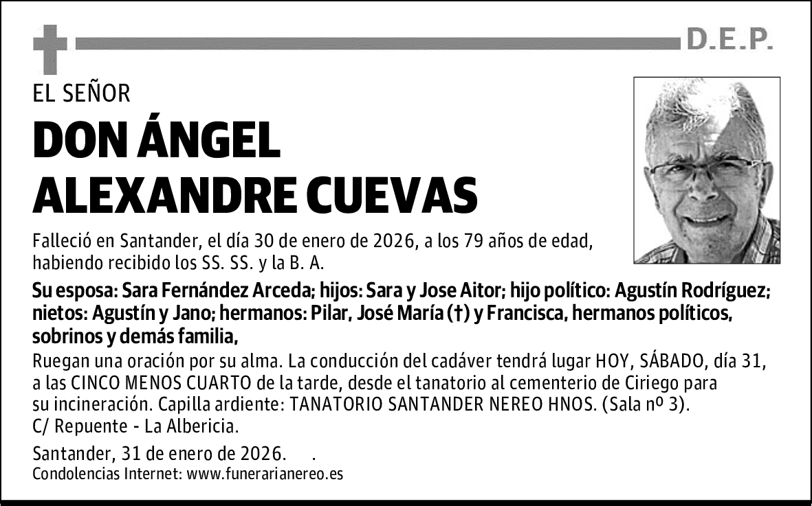 DON ÁNGEL ALEXANDRE CUEVAS