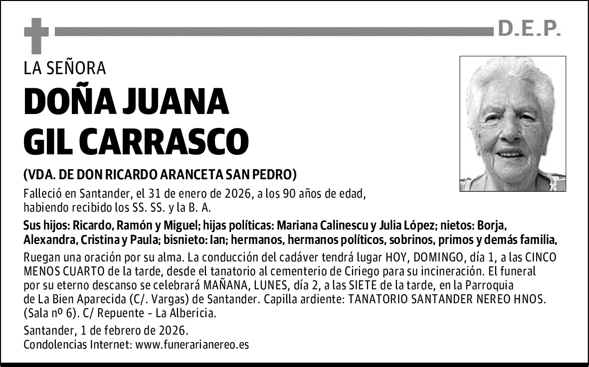 DOÑA JUANA GIL CARRASCO