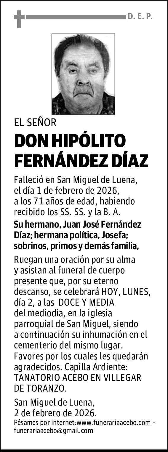 DON HIPÓLITO FERNÁNDEZ DÍAZ