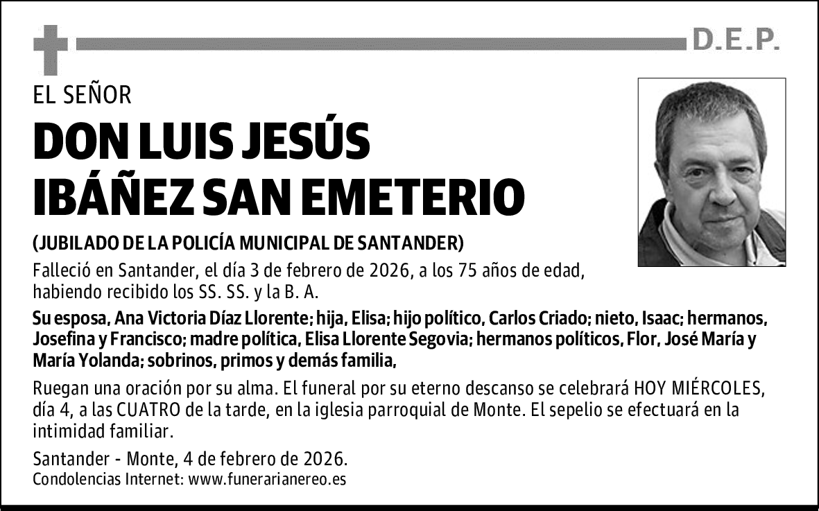 DON LUIS JESÚS IBÁÑEZ SAN EMETERIO