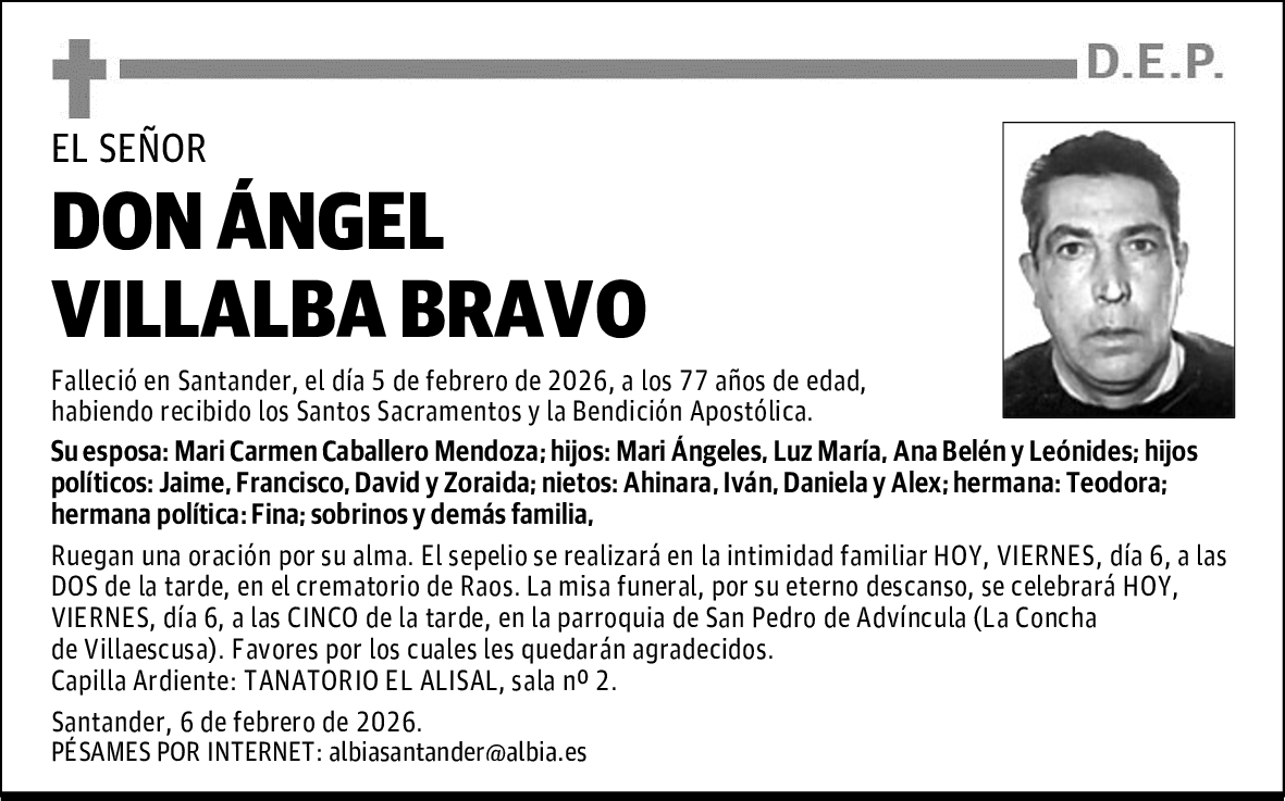 DON ÁNGEL VILLALBA BRAVO