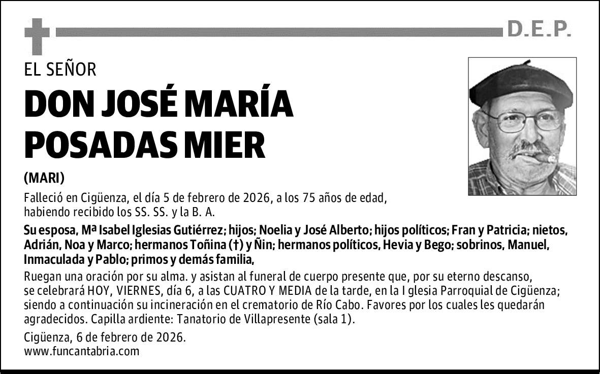 DON JOSÉ MARÍA POSADAS MIER