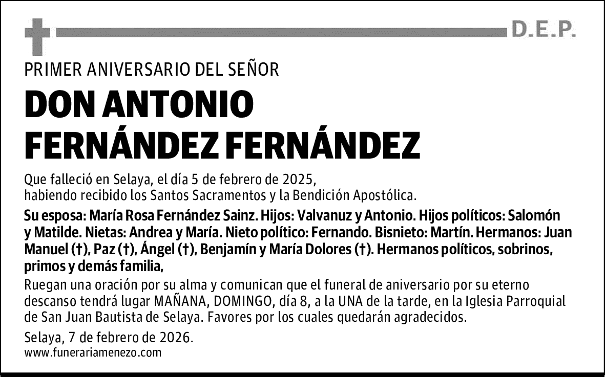 DON ANTONIO FERNÁNDEZ FERNÁNDEZ