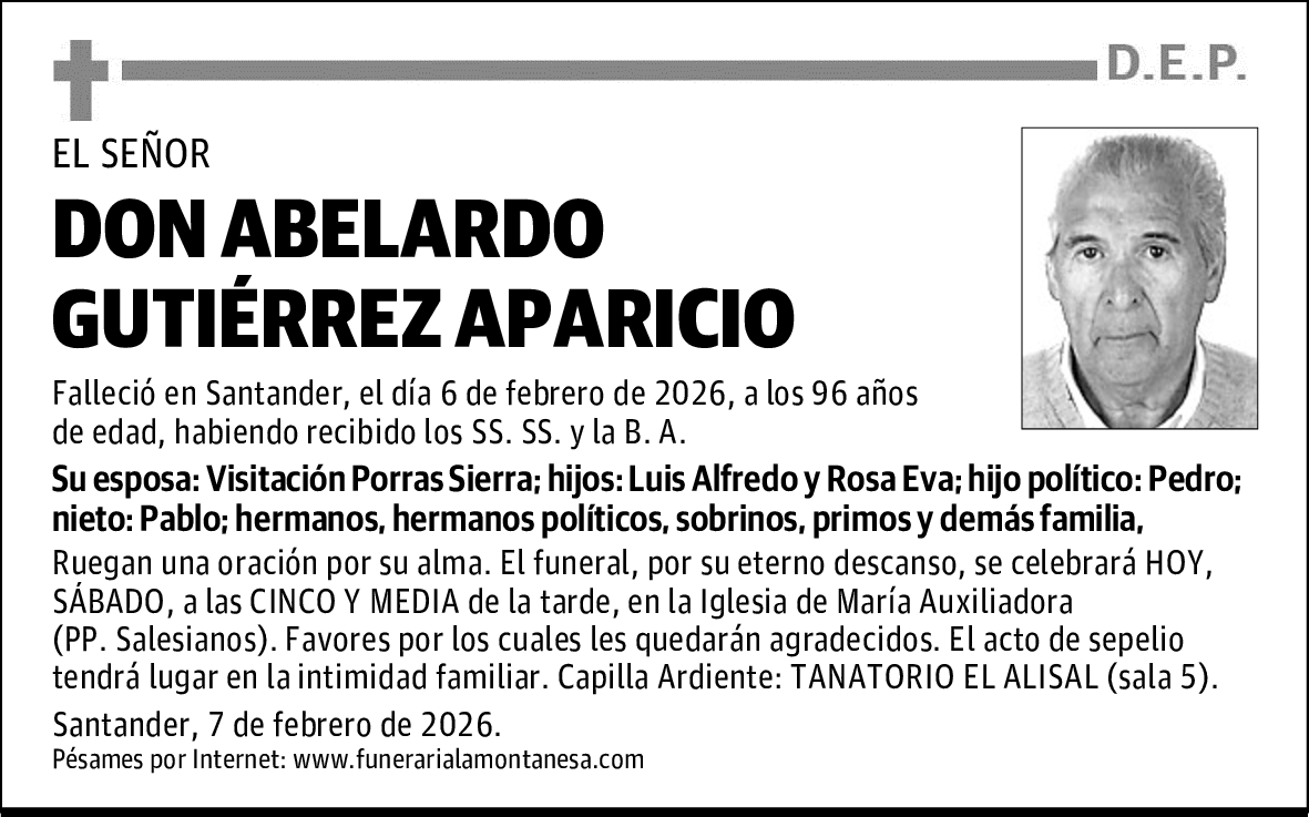 DON ABELARDO GUTIÉRREZ APARICIO