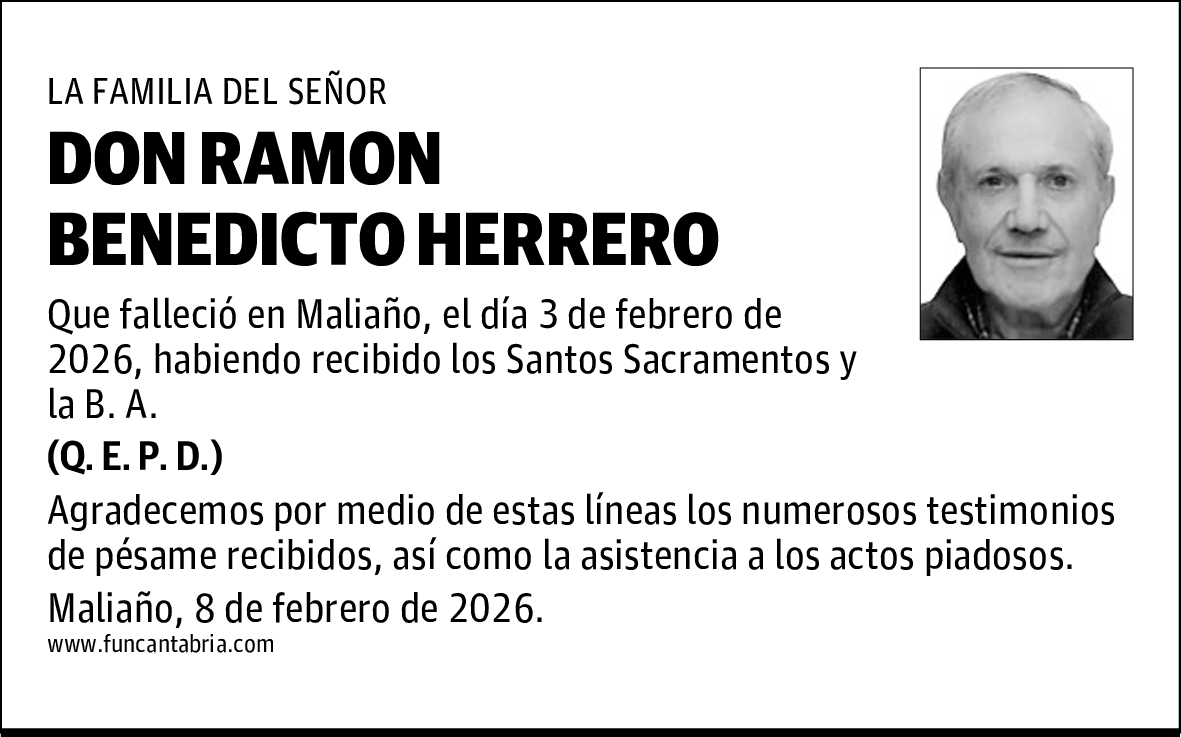 DON RAMÓN BENEDICTO HERRERO