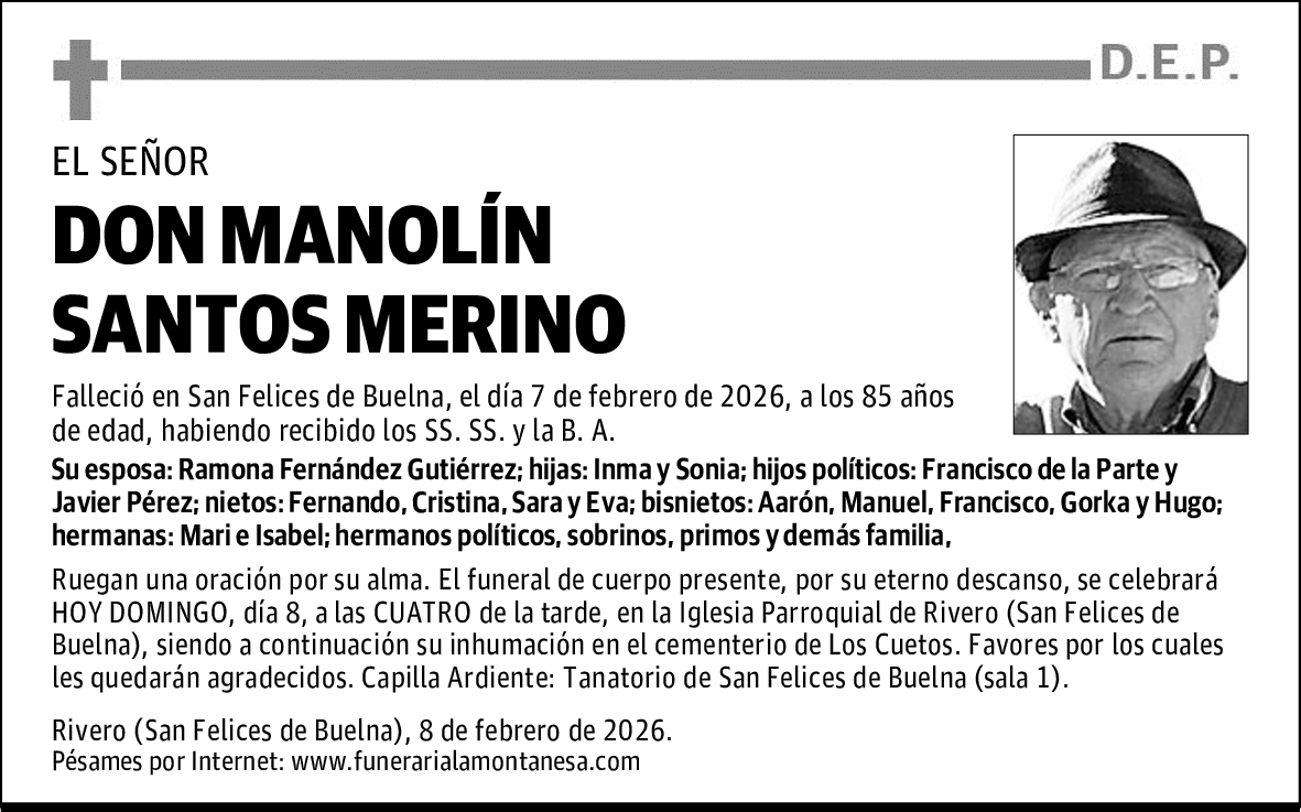 DON MANOLÍN SANTOS MERINO