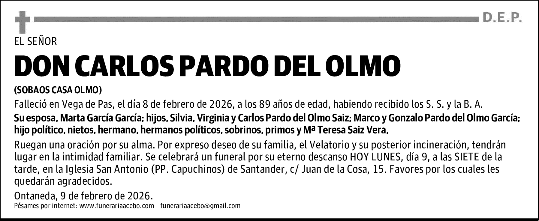 DON CARLOS PARDO DEL OLMO