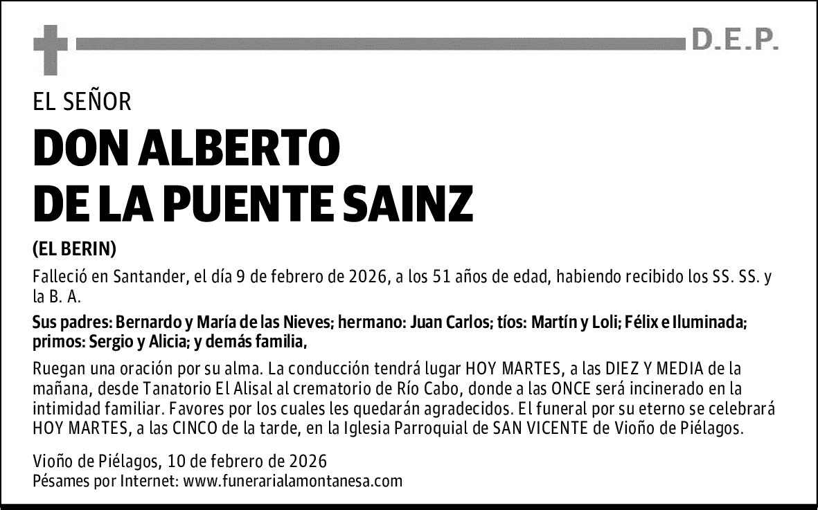 DON ALBERTO DE LA PUENTE SAINZ