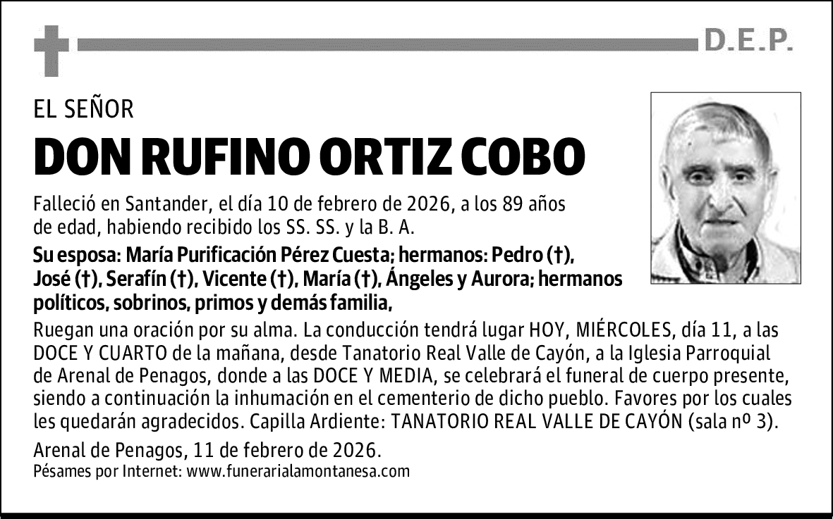 DON RUFINO ORTIZ COBO