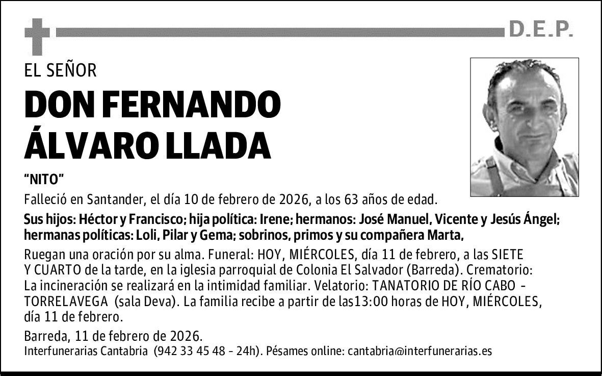 DON FERNANDO ÁLVARO LLADA