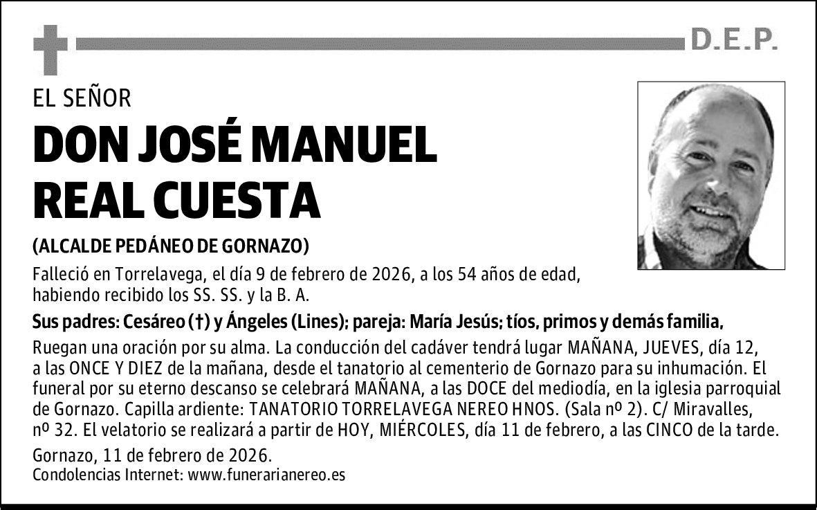 DON JOSÉ MANUEL REAL CUESTA