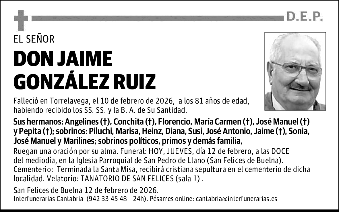DON JAIME GONZÁLEZ RUIZ