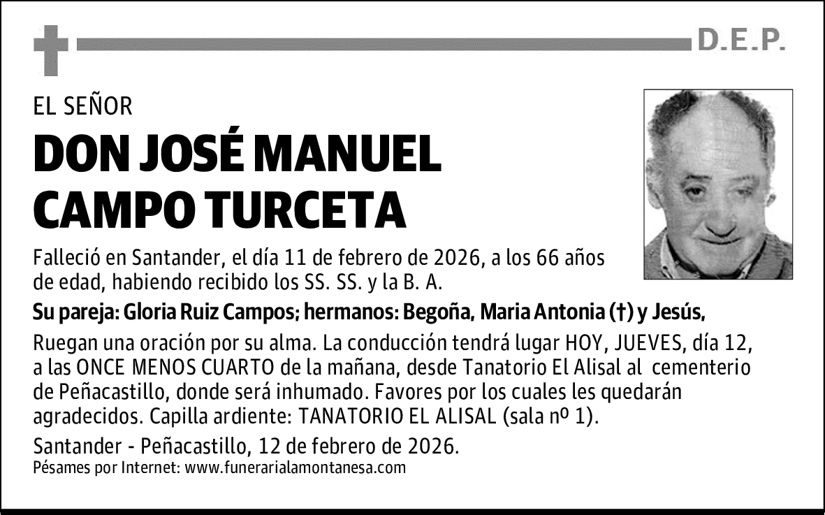 DON JOSÉ MANUEL CAMPO TURCETA