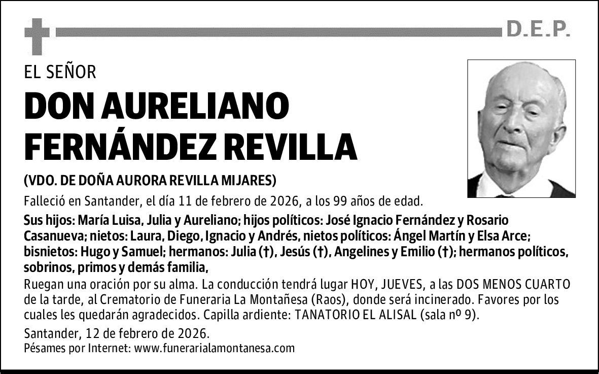 DON AURELIANO FERNÁNDEZ REVILLA