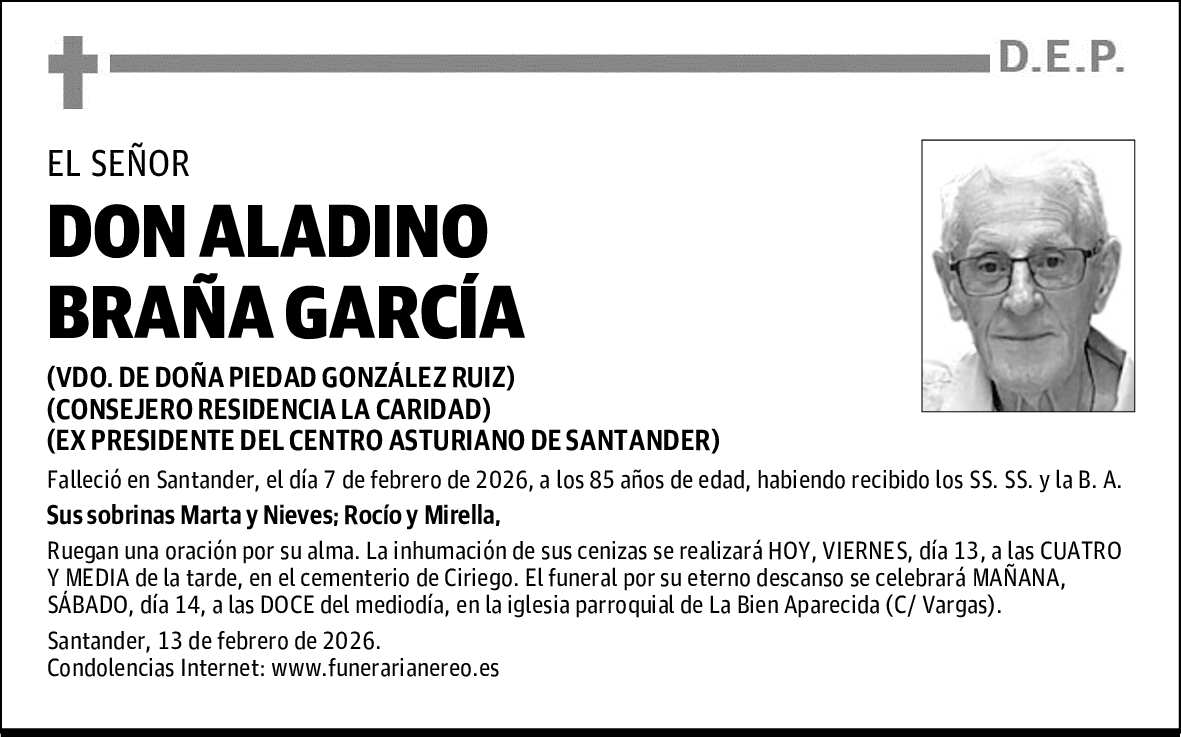 DON ALADINO BRAÑA GARCÍA