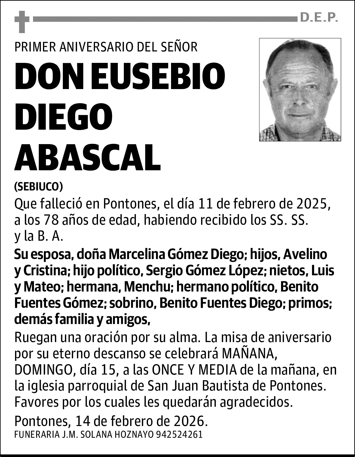 DON EUSEBIO DIEGO ABASCAL